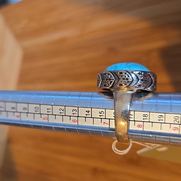 Studio Barse Turquoise Ring with Bronze Band 8 - Picture 6 of 8